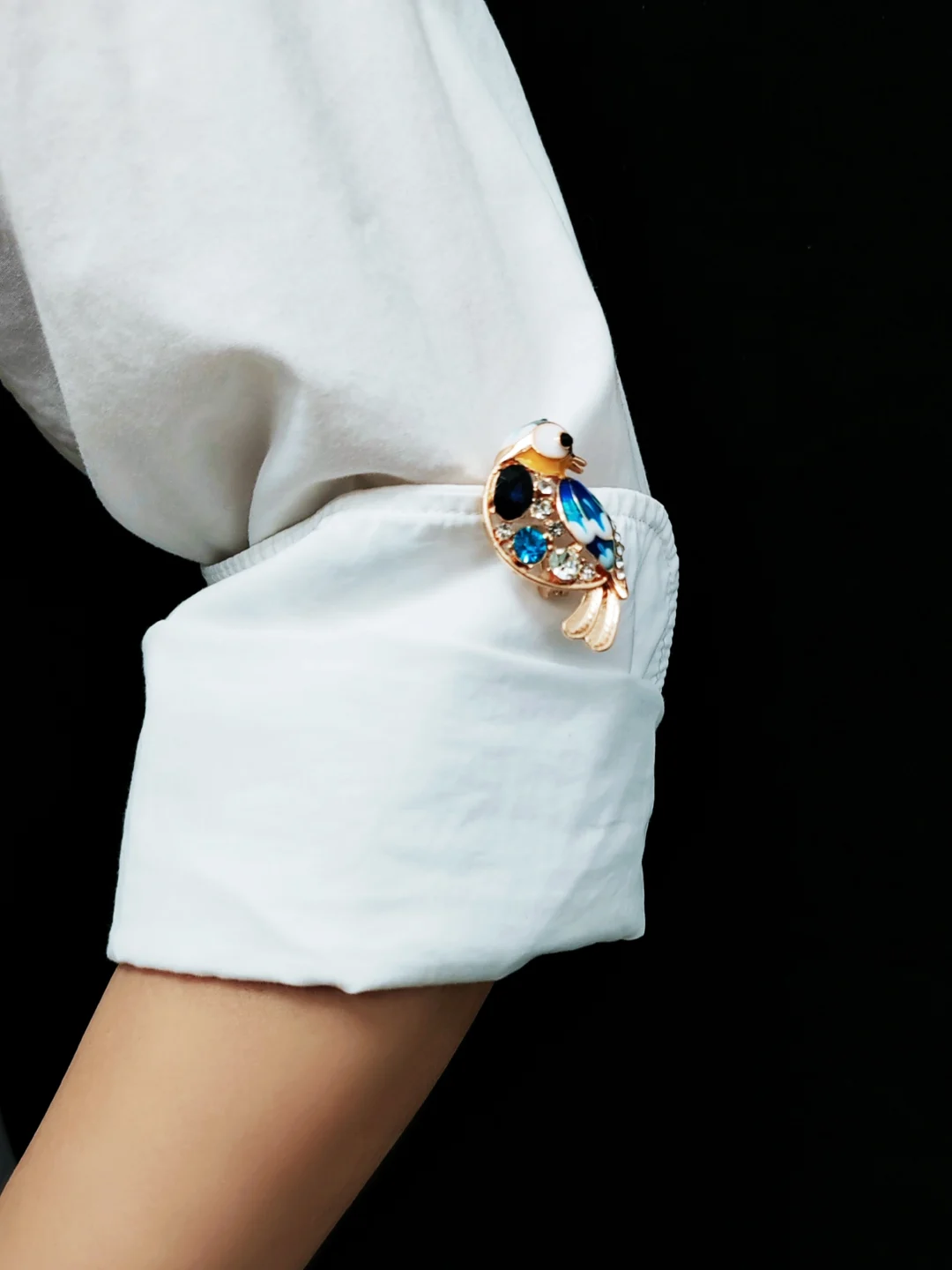 Vintage Blue Bird Brooch - Image 3