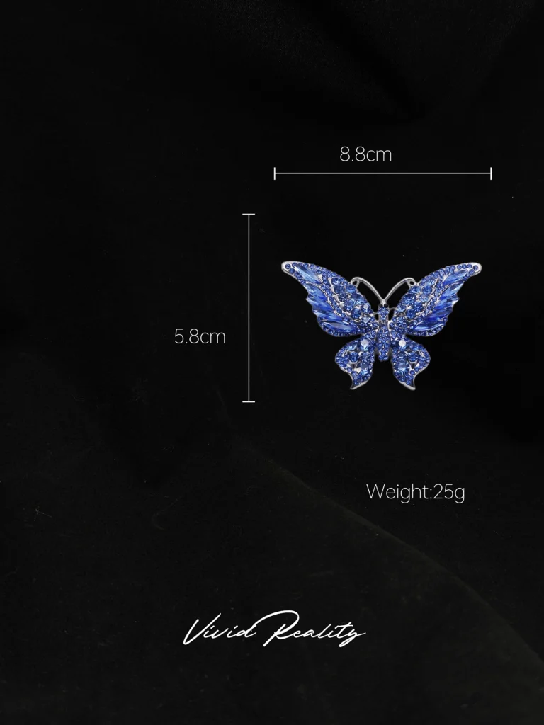 Blue Butterfly Brooch