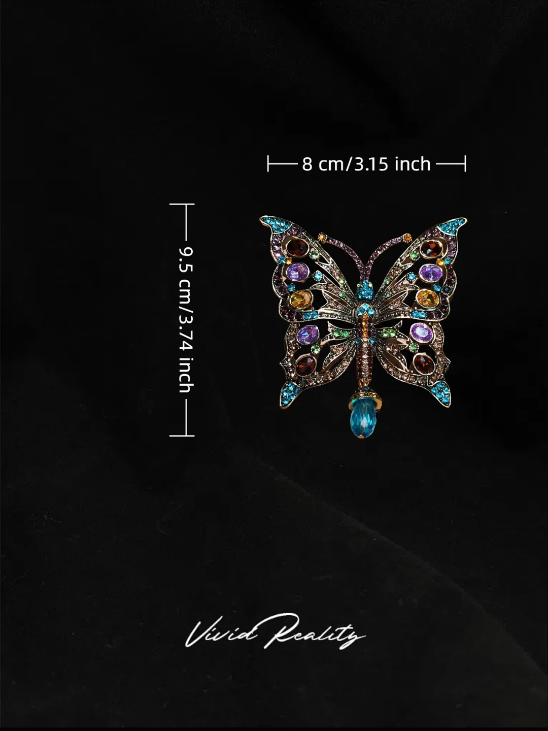 Heidi-style Vintage Butterfly Brooch - Image 7