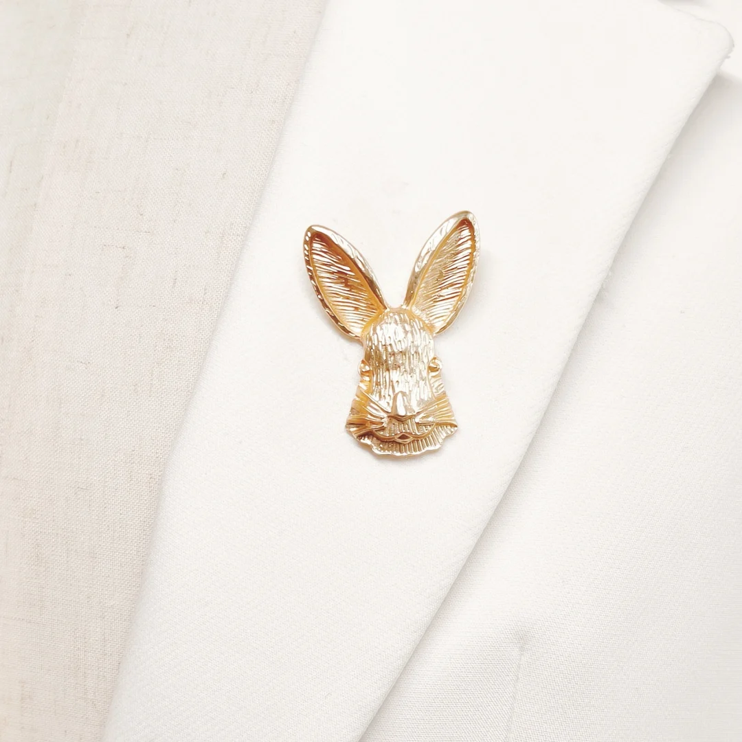Vintage Rabbit Brooch - Japanese-style Gift - Image 2