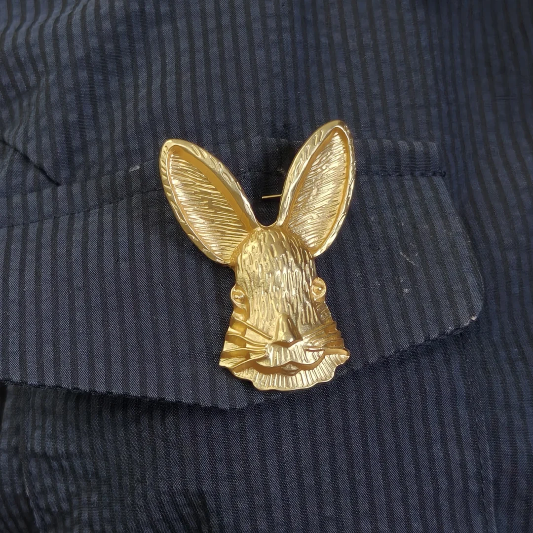 Vintage Rabbit Brooch - Japanese-style Gift - Image 5