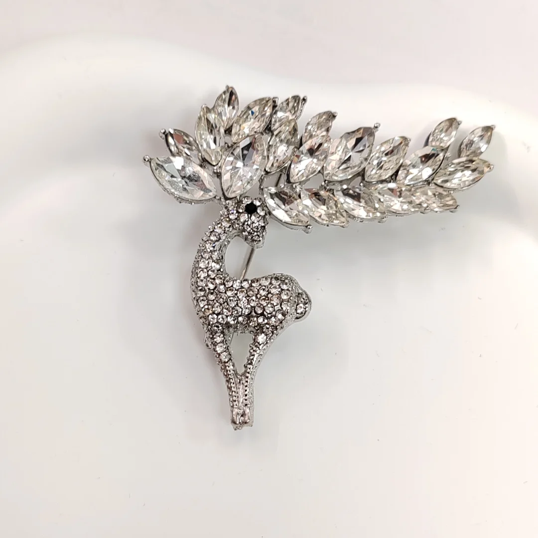 Silver Nordic Reindeer Brooch - Image 2
