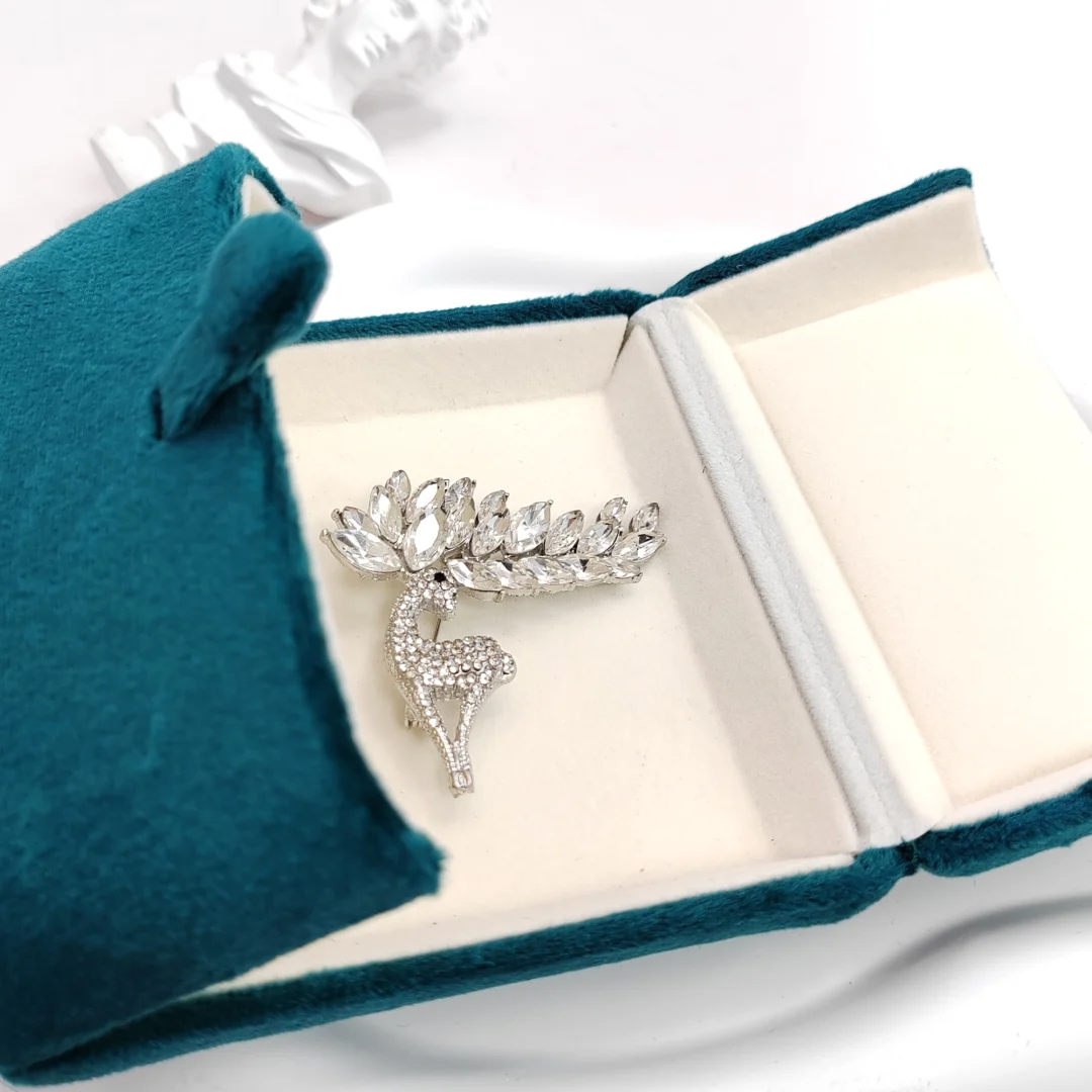 Silver Nordic Reindeer Brooch - Image 6