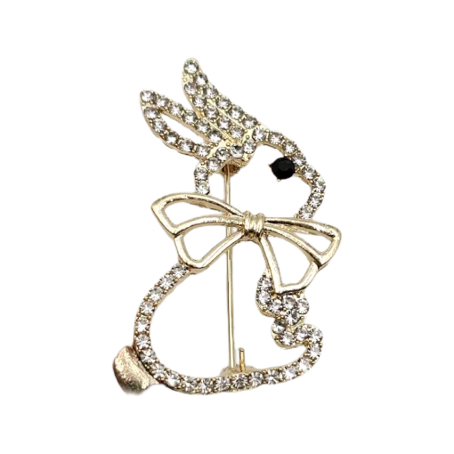 Hollow French Rabbit Brooch
