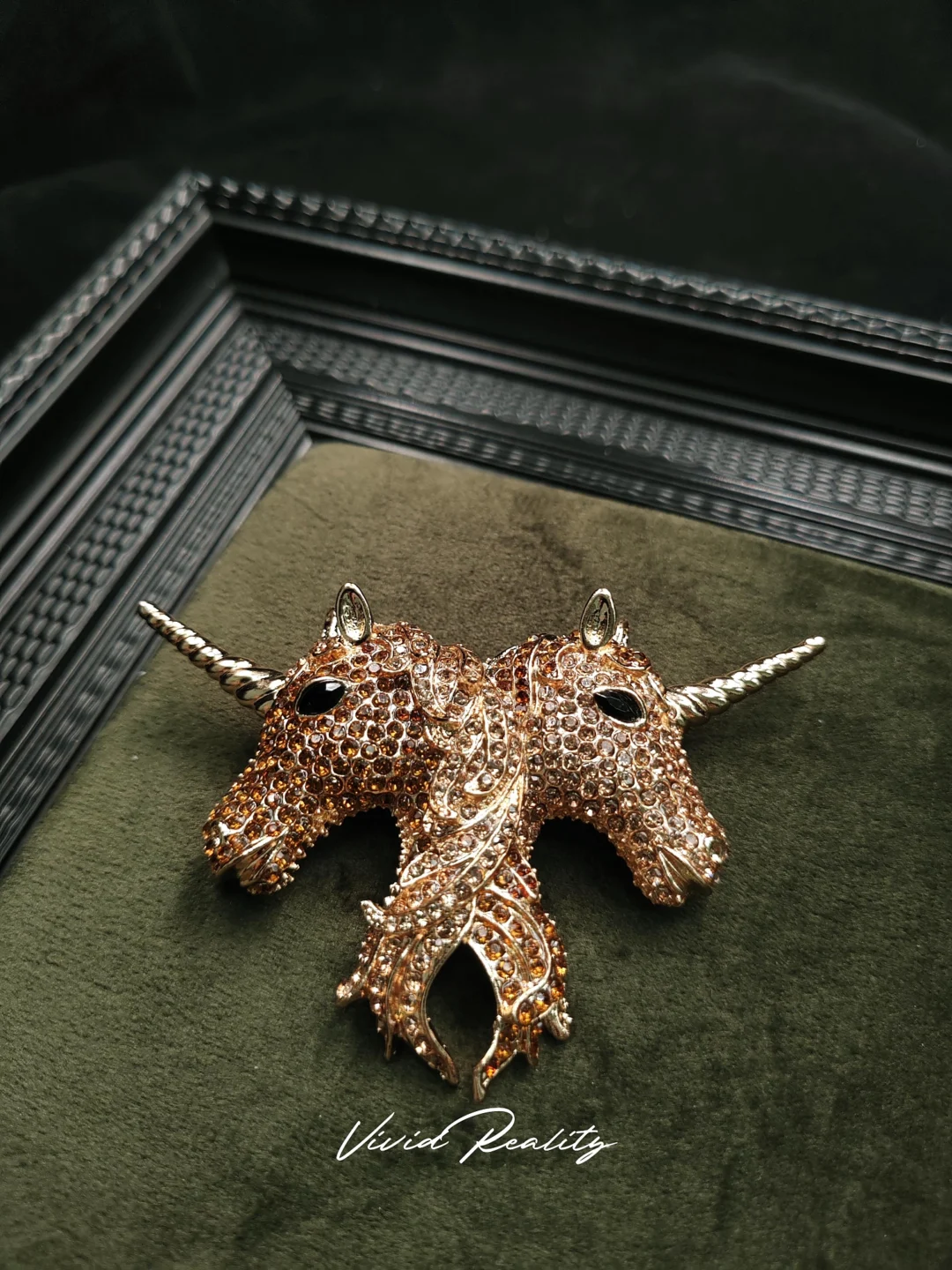 Vintage Two-Headed Unicorn Brooch - Image 4