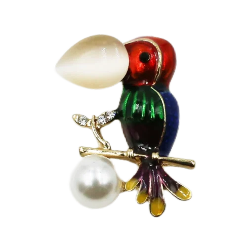 Vintage Woodpecker Brooch