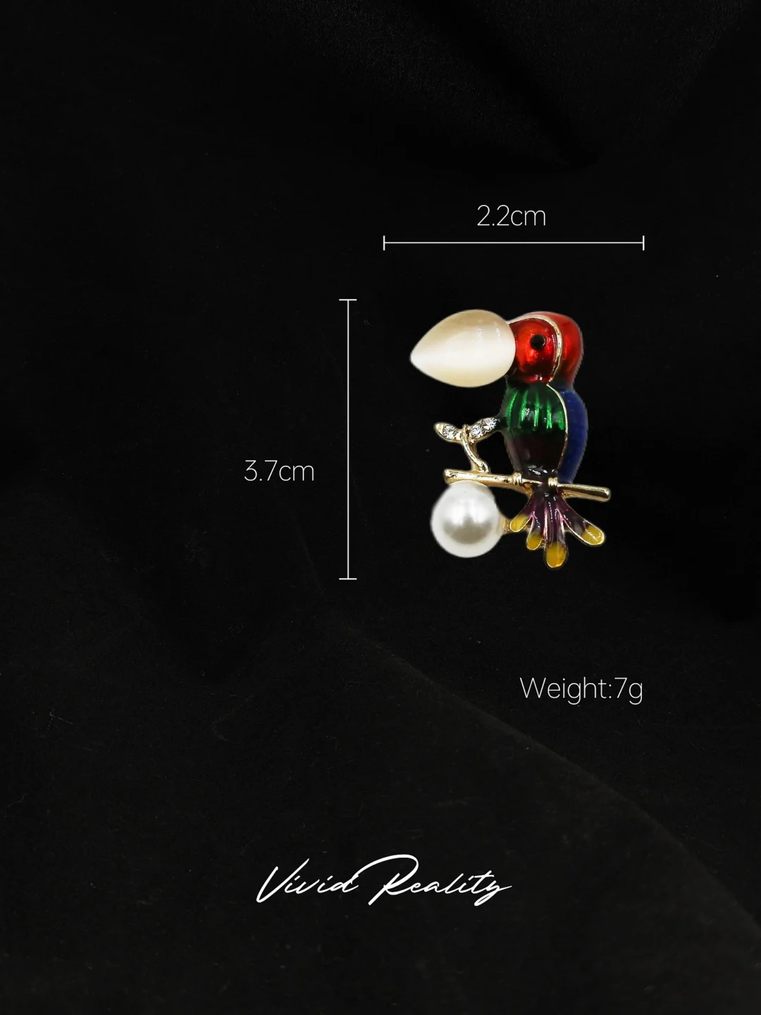 Vintage Woodpecker Brooch - Image 7