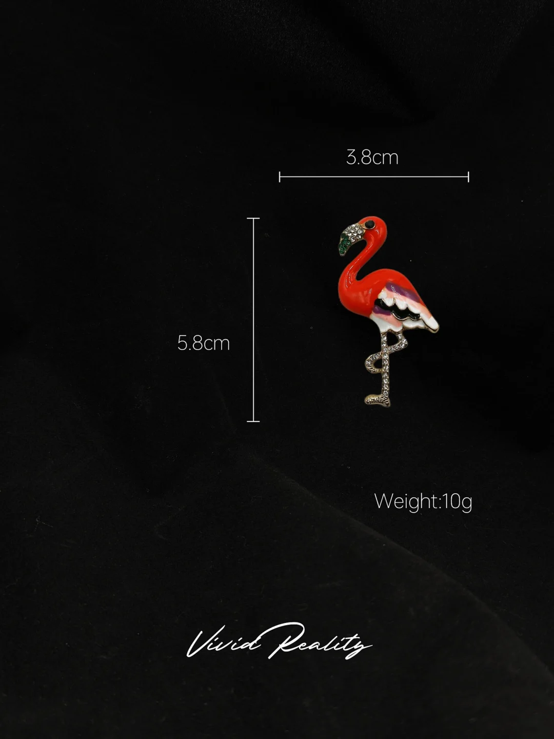 Orange Flamingo Brooch - Image 7