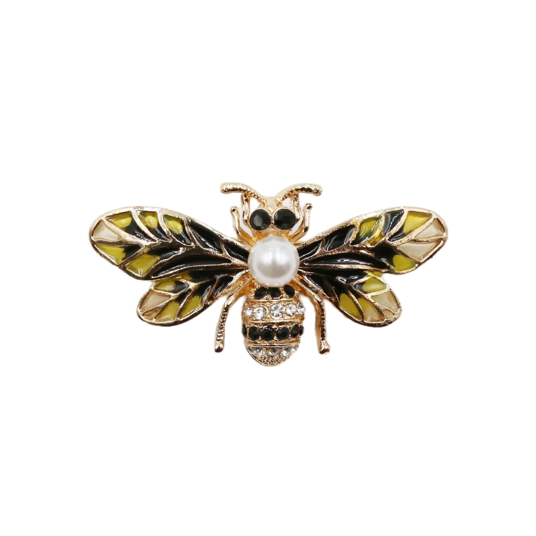 Vintage Black Bee Brooch