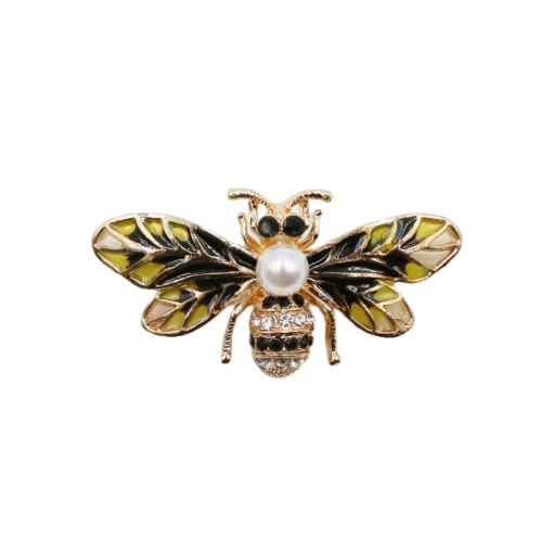 Vintage Black Bee Brooch