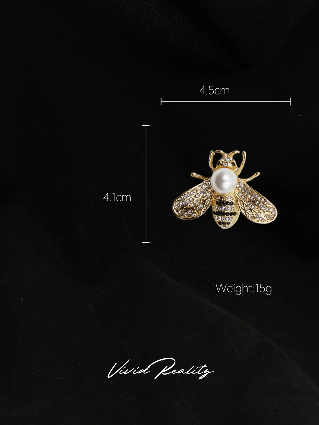 Vintage Gold Bee Brooch - Image 6