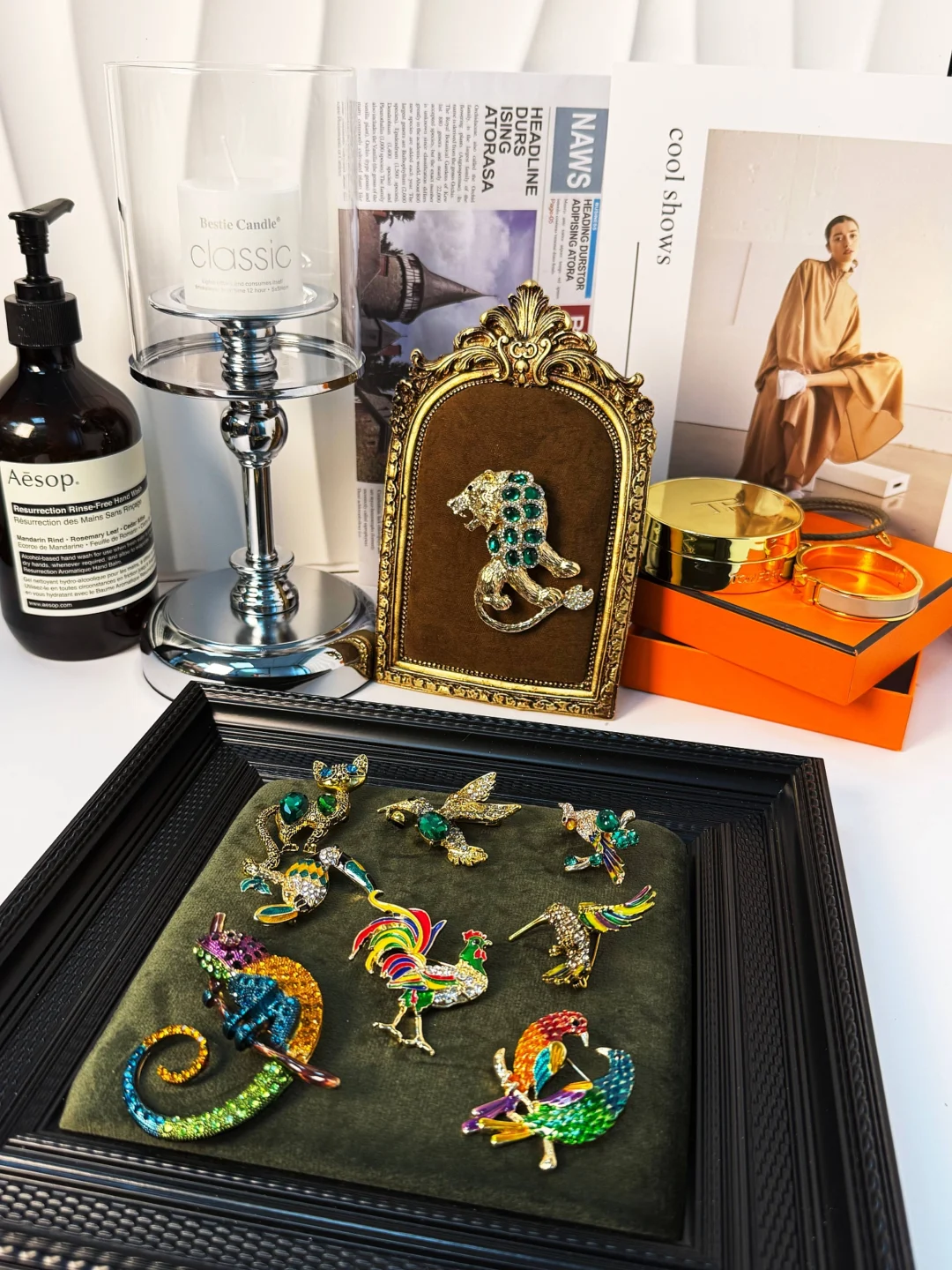 Vintage Hummingbird Brooch - Image 7