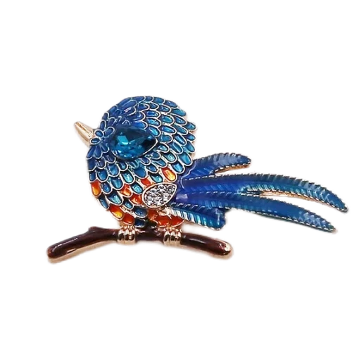 Vintage Kingfisher Brooch