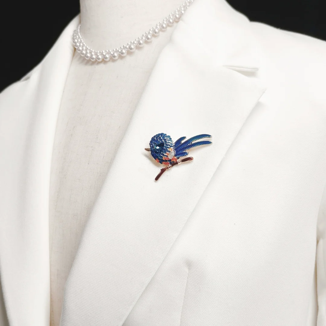 Vintage Kingfisher Brooch - Image 2