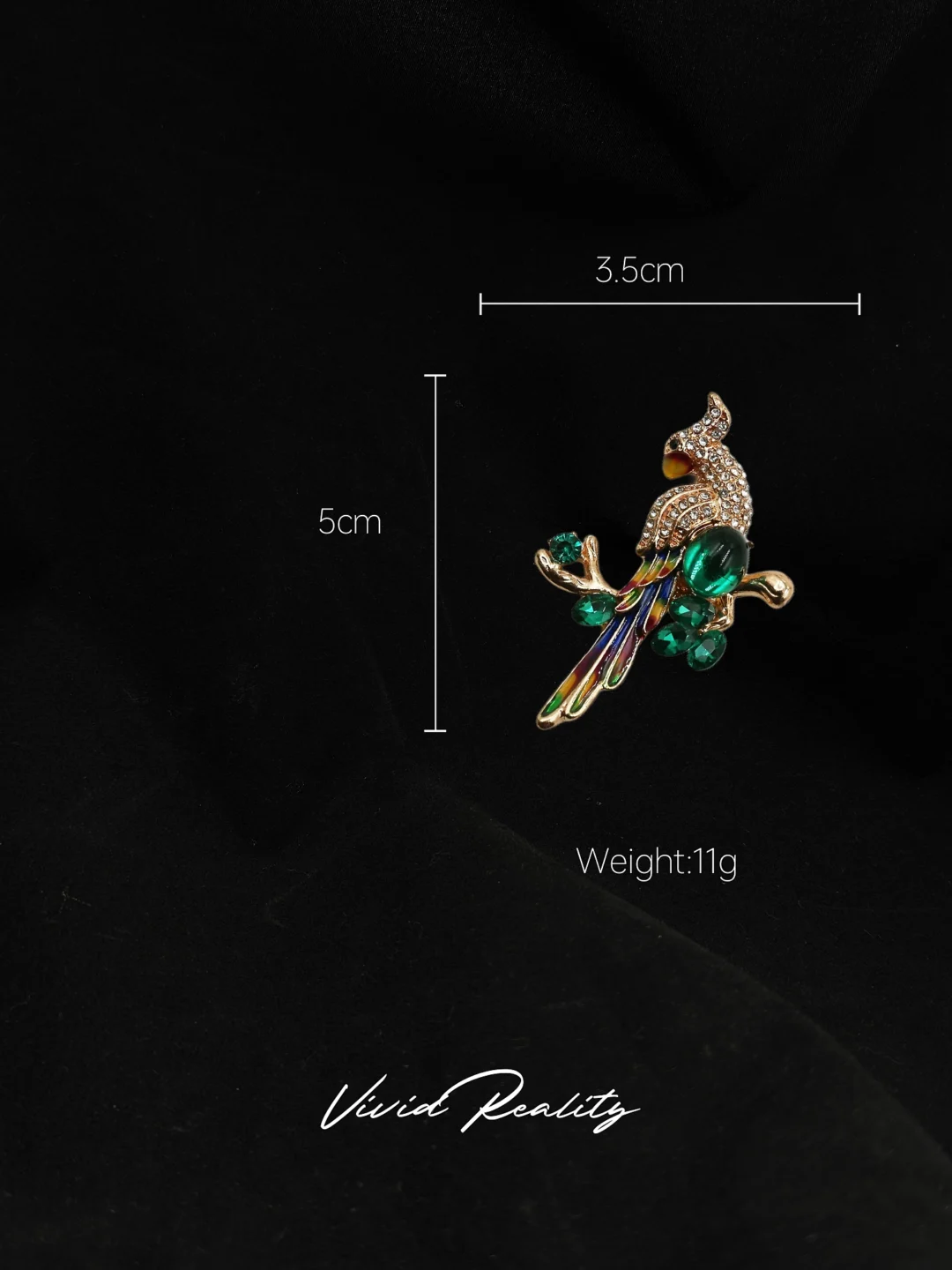 Crowned Parrot Brooch - Image 6