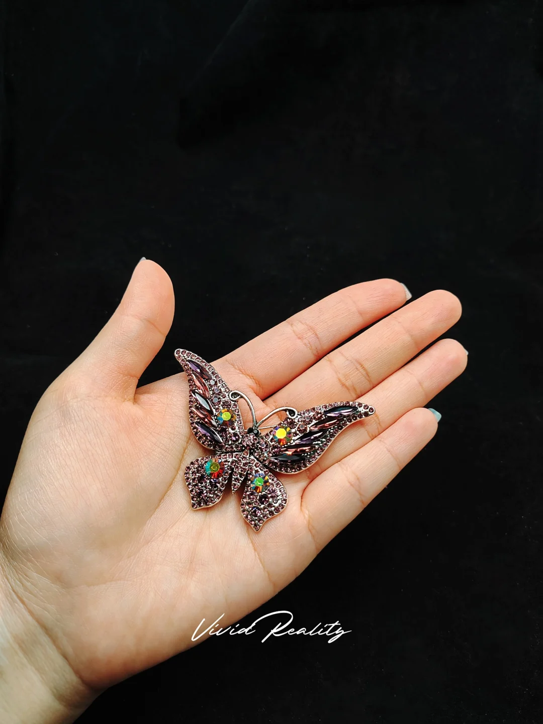 Pink Butterfly Brooch - Small - Image 2