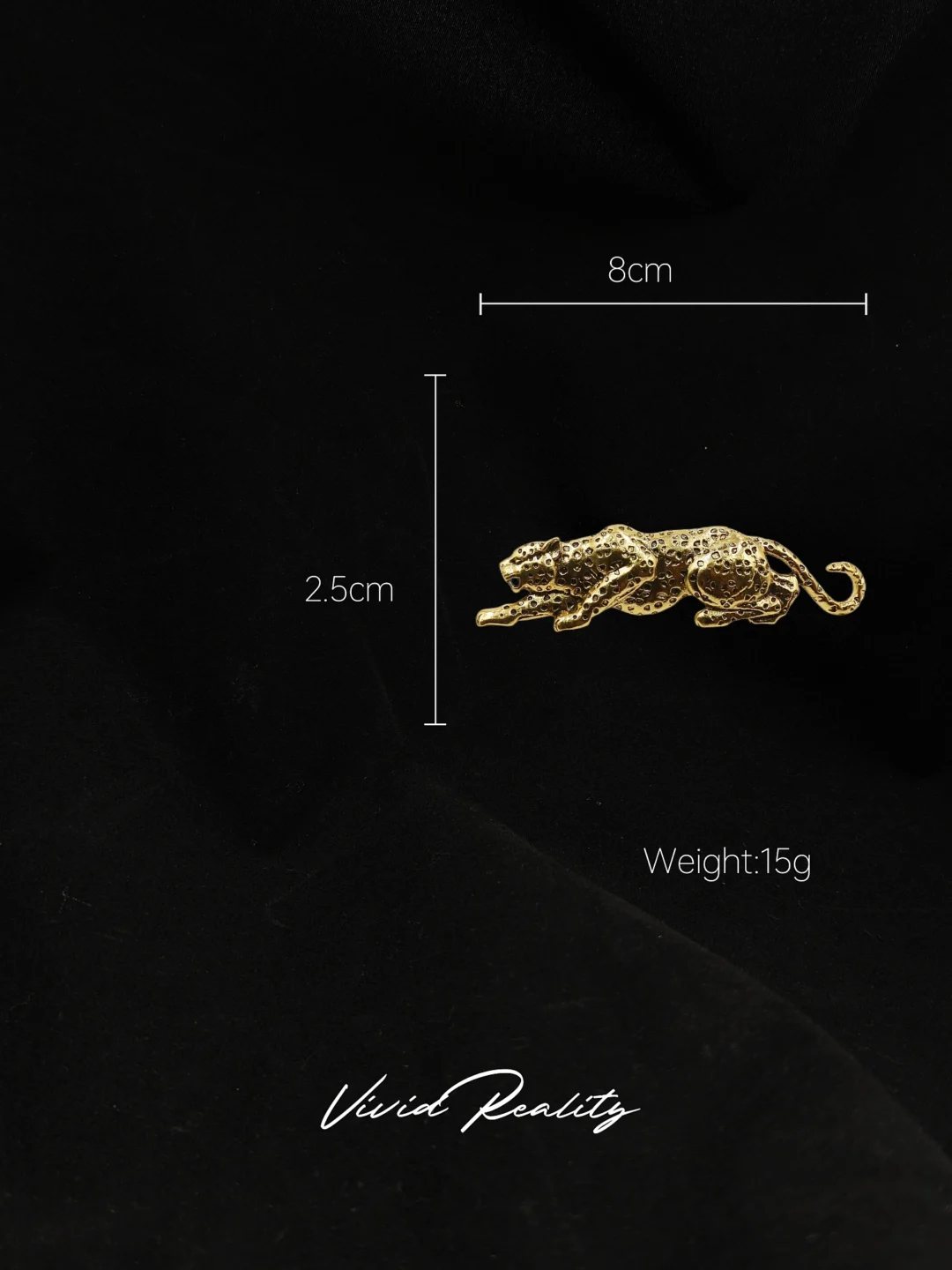 Gold Vintage Design Leopard Brooch - Image 4