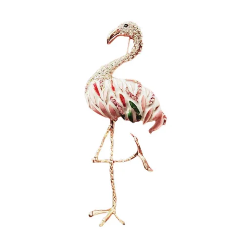 Pink Flamingo Brooch