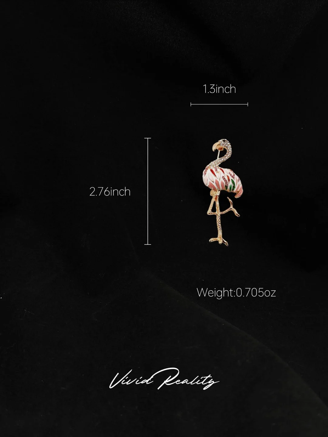 Pink Flamingo Brooch - Image 5