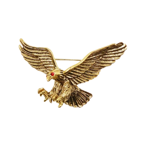Vintage Gold Eagle Brooch