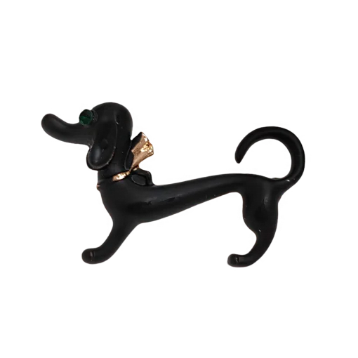 Black Dachshund Brooch