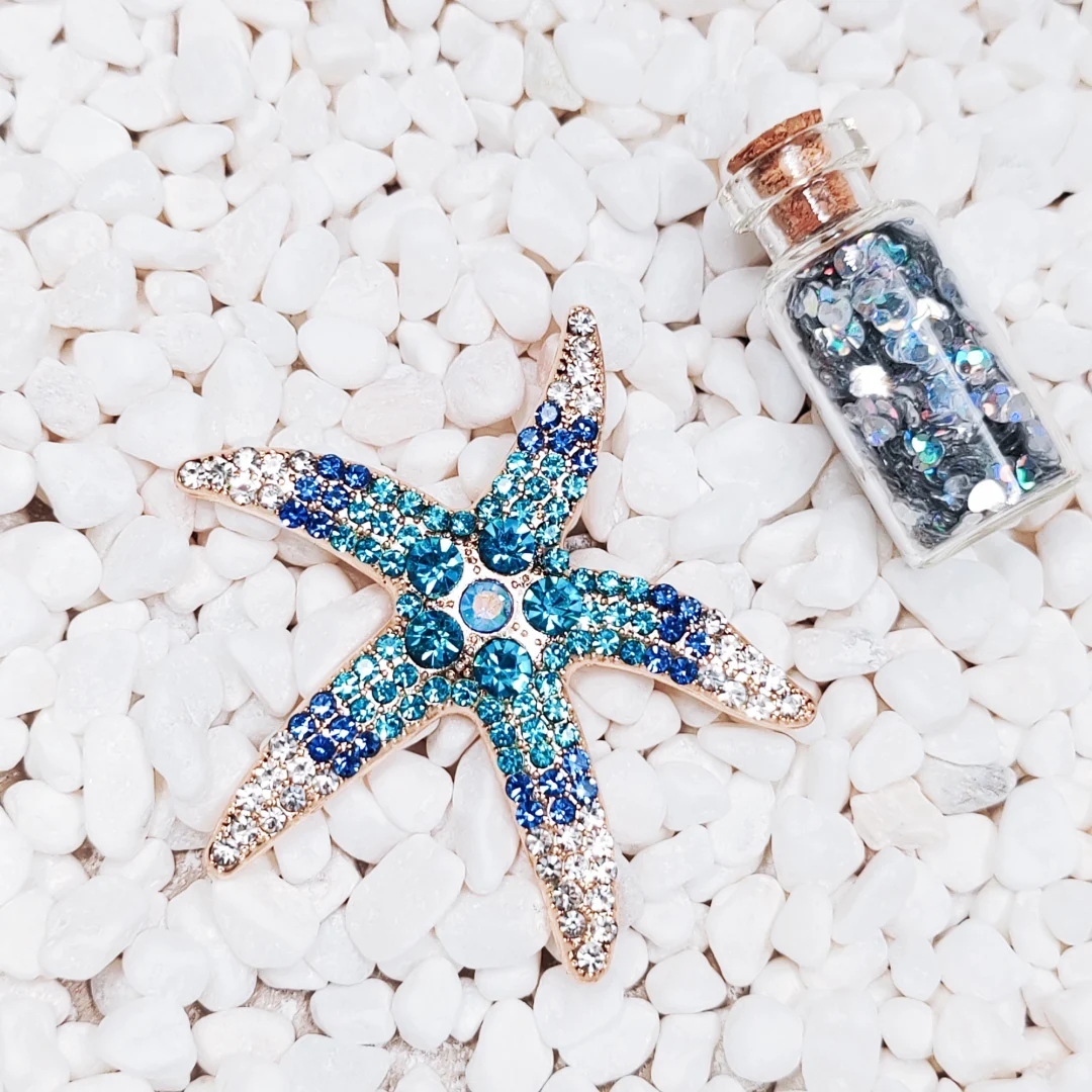 Blue Starfish Brooch - Image 3