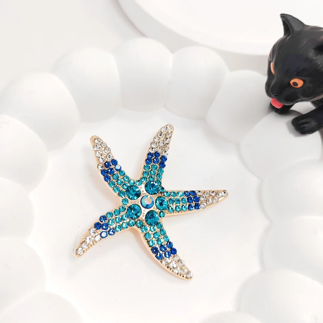 Blue Starfish Brooch - Image 4