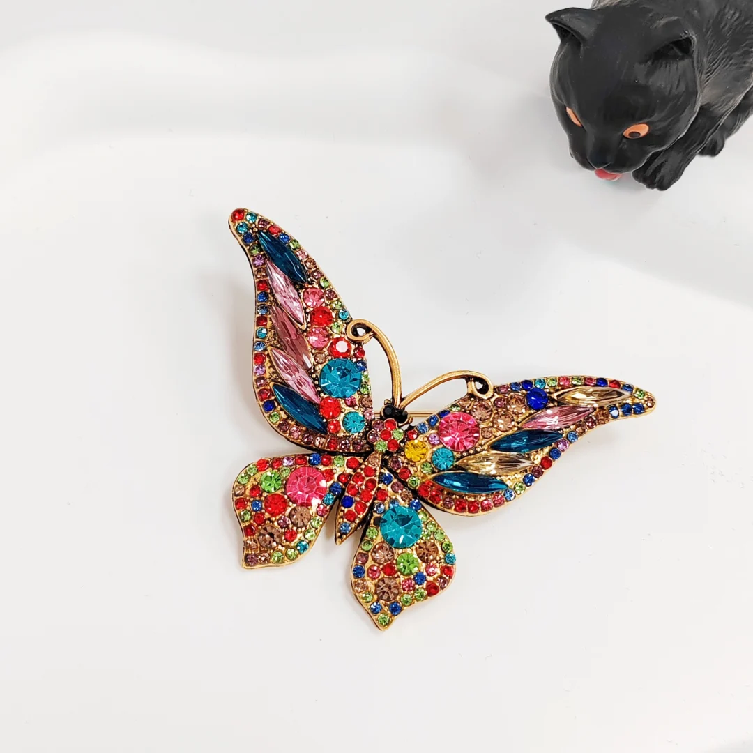 Colorful Butterfly Brooch - Small - Image 2
