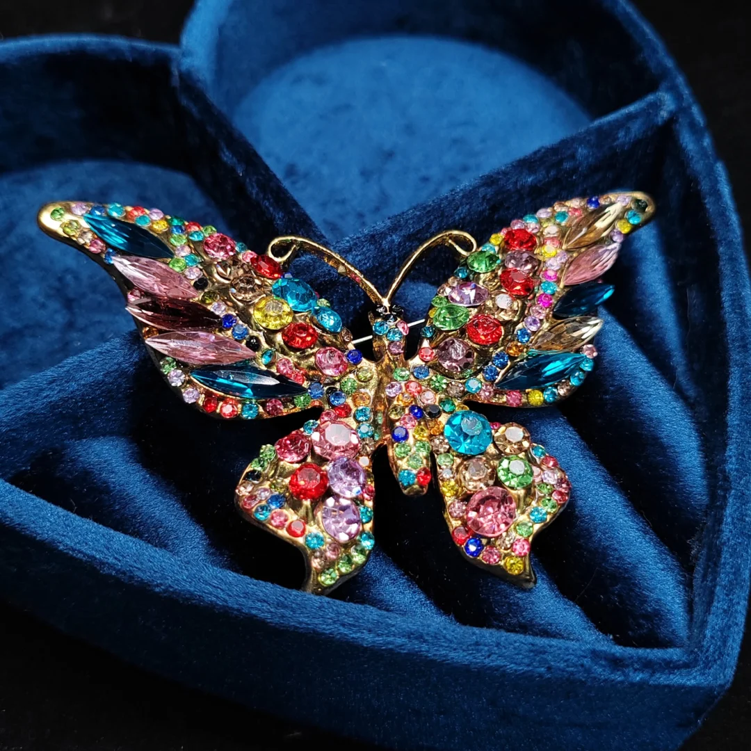 Colorful Butterfly Brooch - Large - Image 3