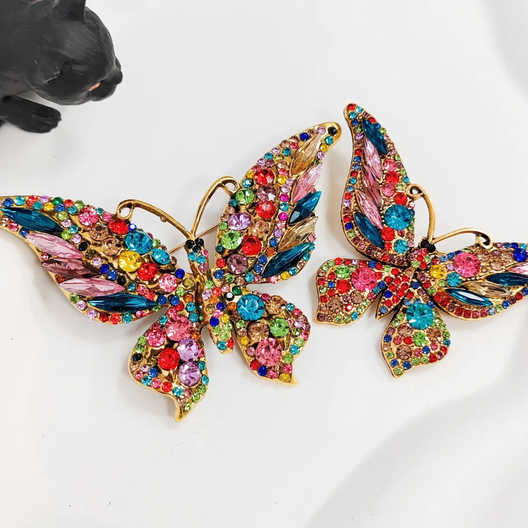 Colorful Butterfly Brooch - Large - Image 4