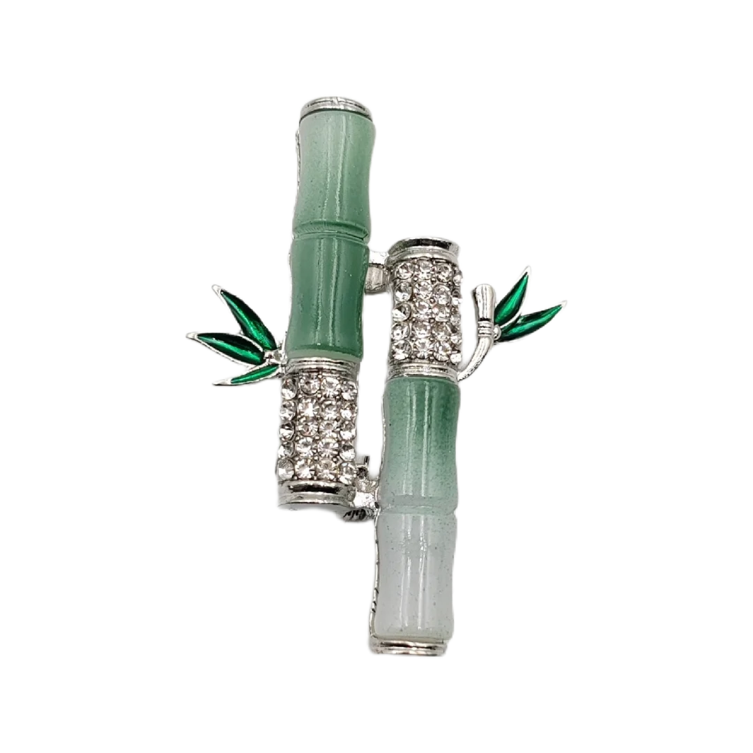 Bamboo Joint Brooch - Symbol of Noble Character
