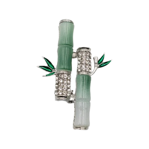Bamboo Joint Brooch - Symbol of Noble Character