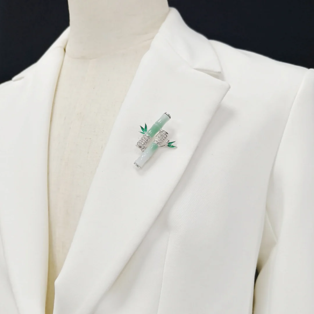 Bamboo Joint Brooch - Symbol of Noble Character - Image 2
