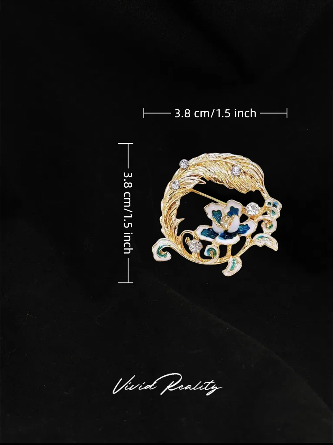 Elegant Peony New Chinese Style Brooch - Image 4