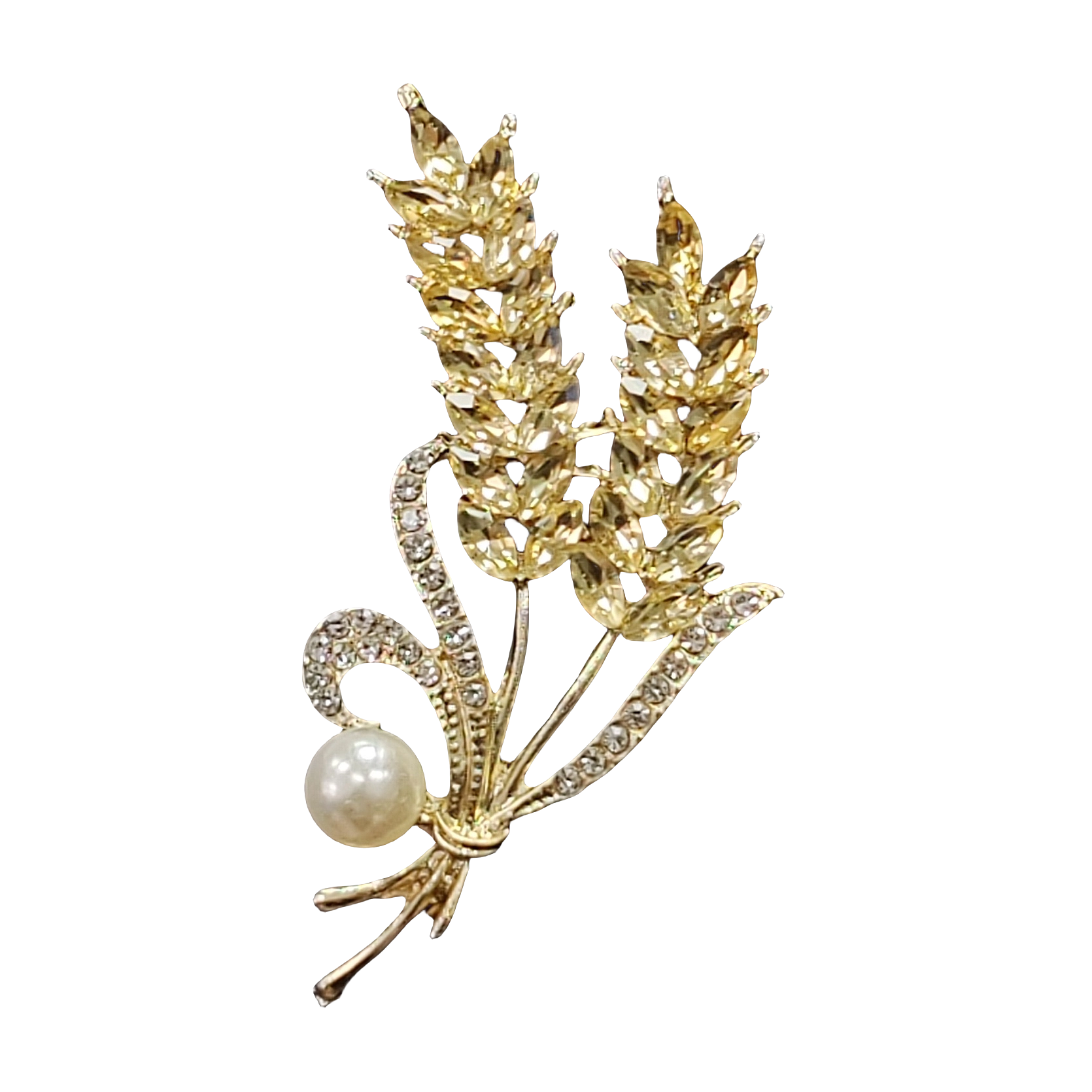 Double Wheat Ear French Brooch