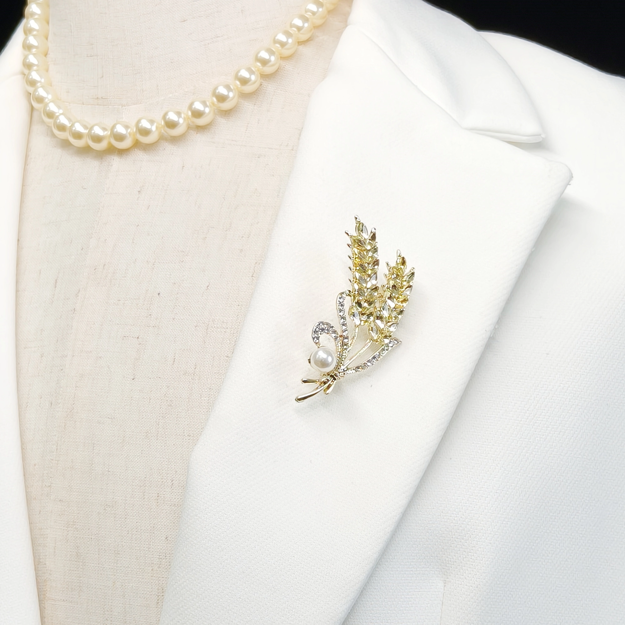 Double Wheat Ear French Brooch - Image 2