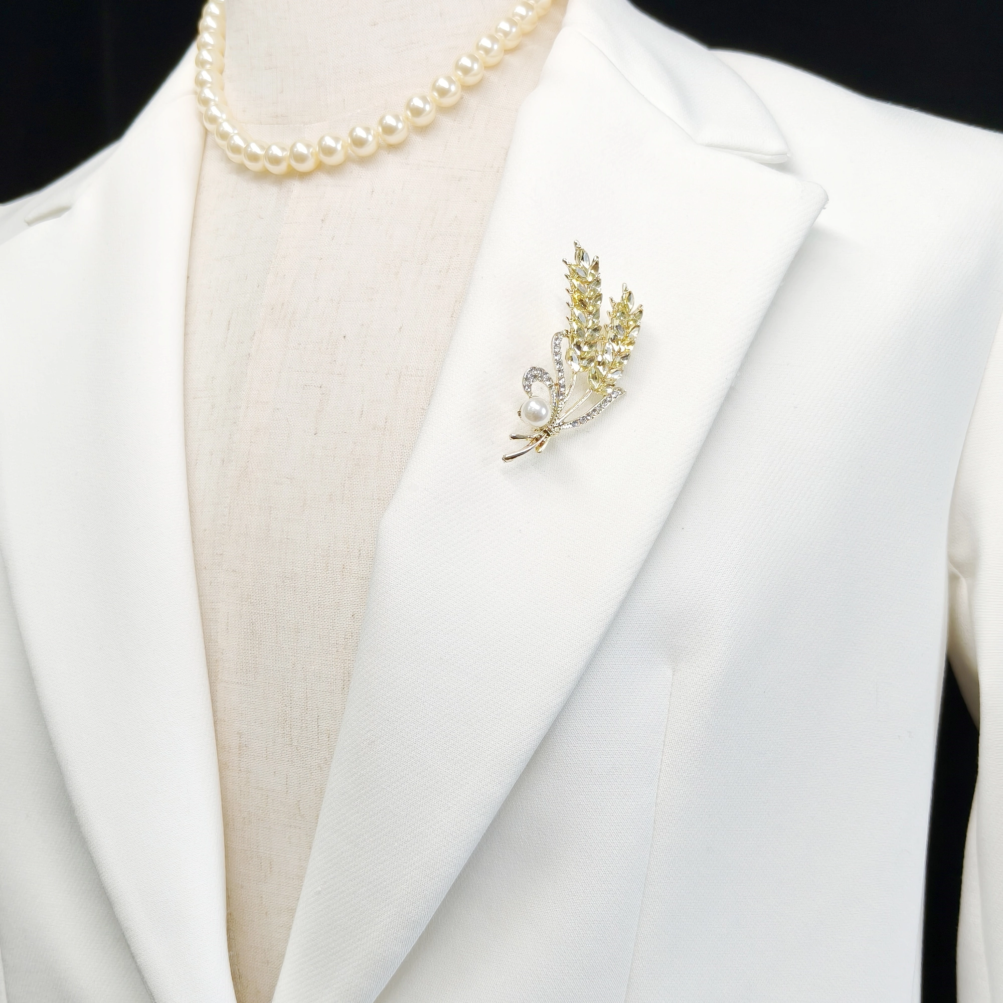 Double Wheat Ear French Brooch - Image 3