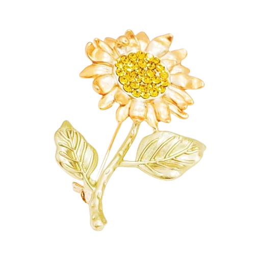 Van Gogh Sunflower Brooch