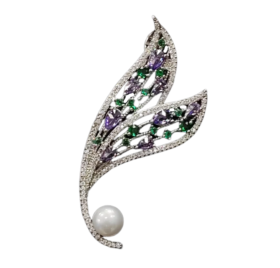 Forest Style Feather Brooch