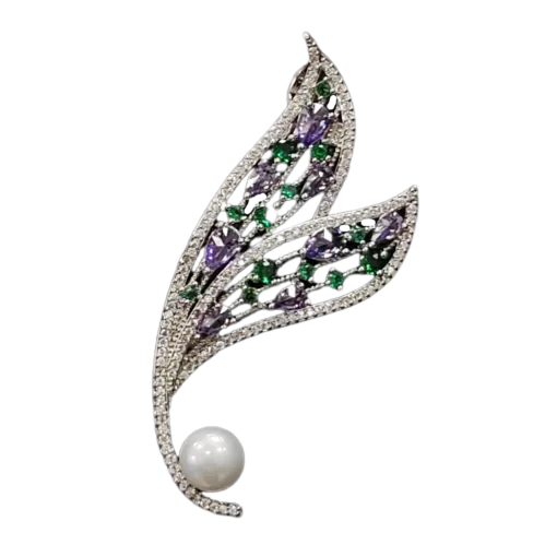 Forest Style Feather Brooch