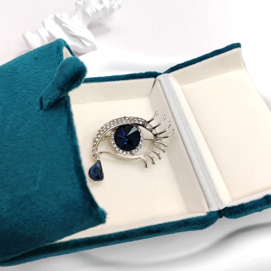 Blue Tear Evil Eye Brooch - Image 6