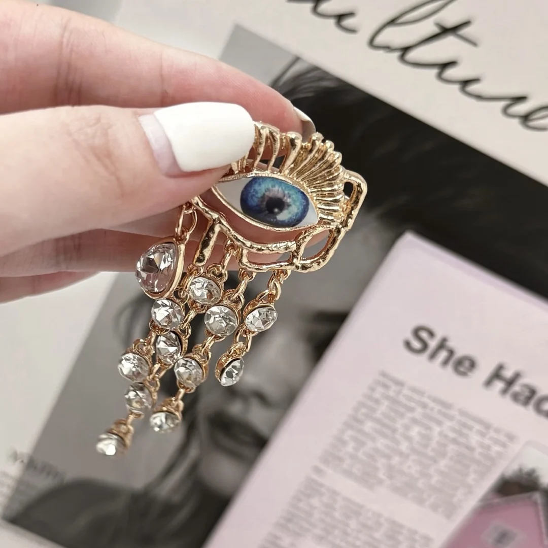 Tassel Evil Eye Brooch - Image 4