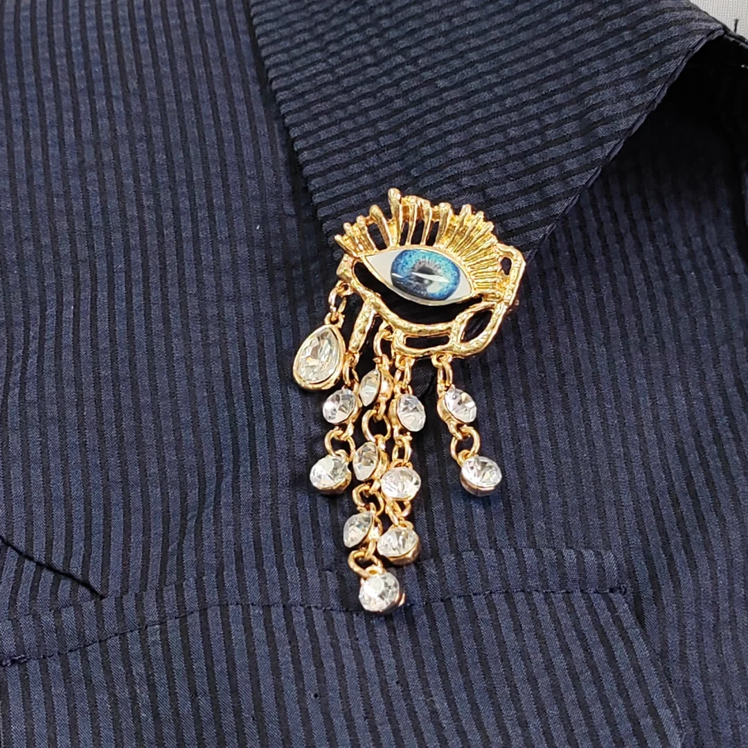 Tassel Evil Eye Brooch - Image 5