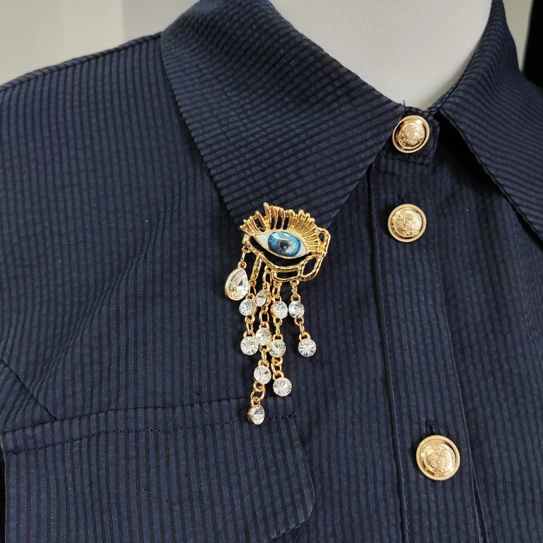 Tassel Evil Eye Brooch - Image 6