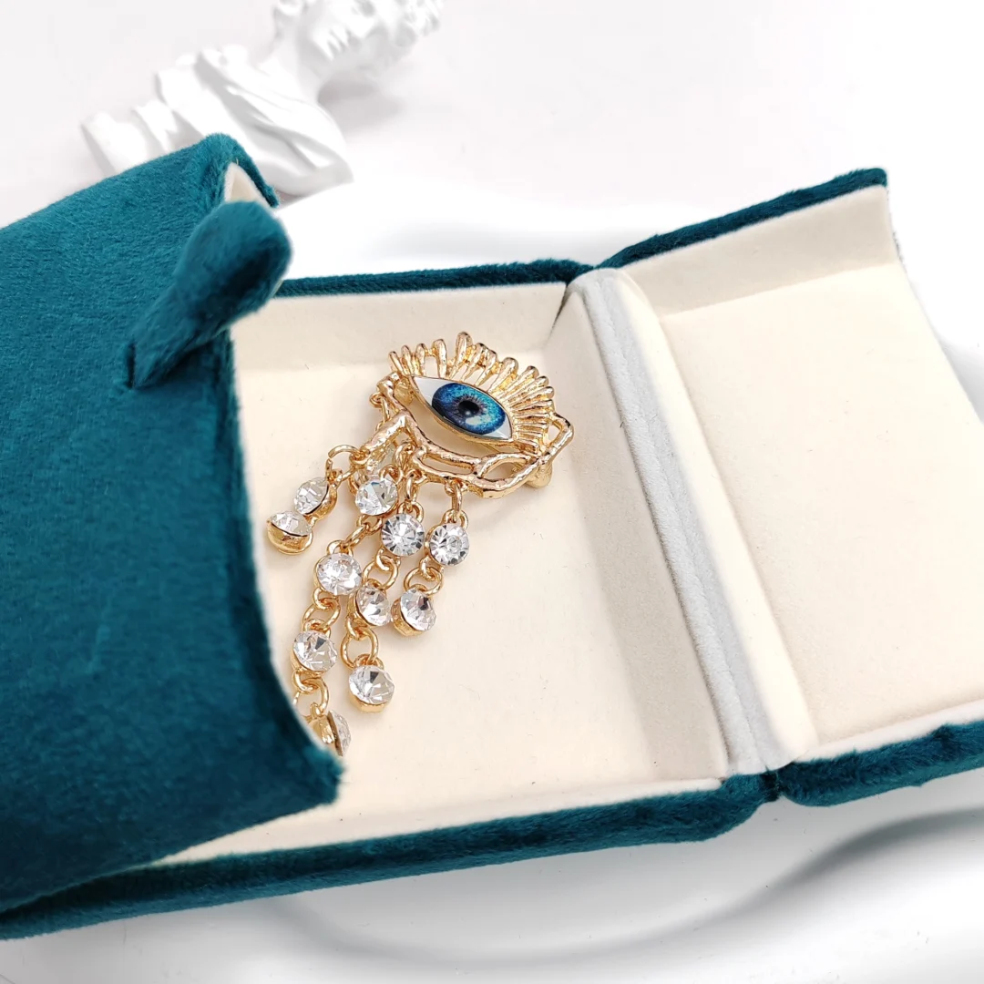 Tassel Evil Eye Brooch - Image 7