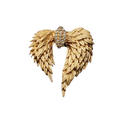 Golden Angel Wings Jewelry Set - Ring