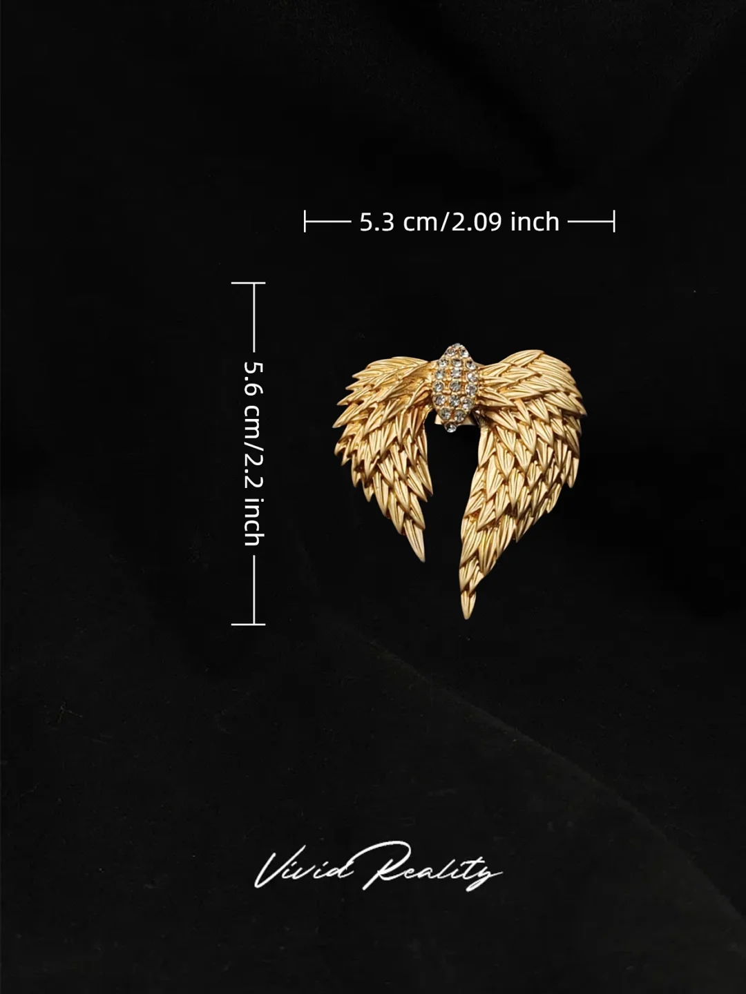 Golden Angel Wings Jewelry Set - Ring - Image 6