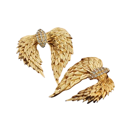Golden Angel Wings Jewelry Set - Earring