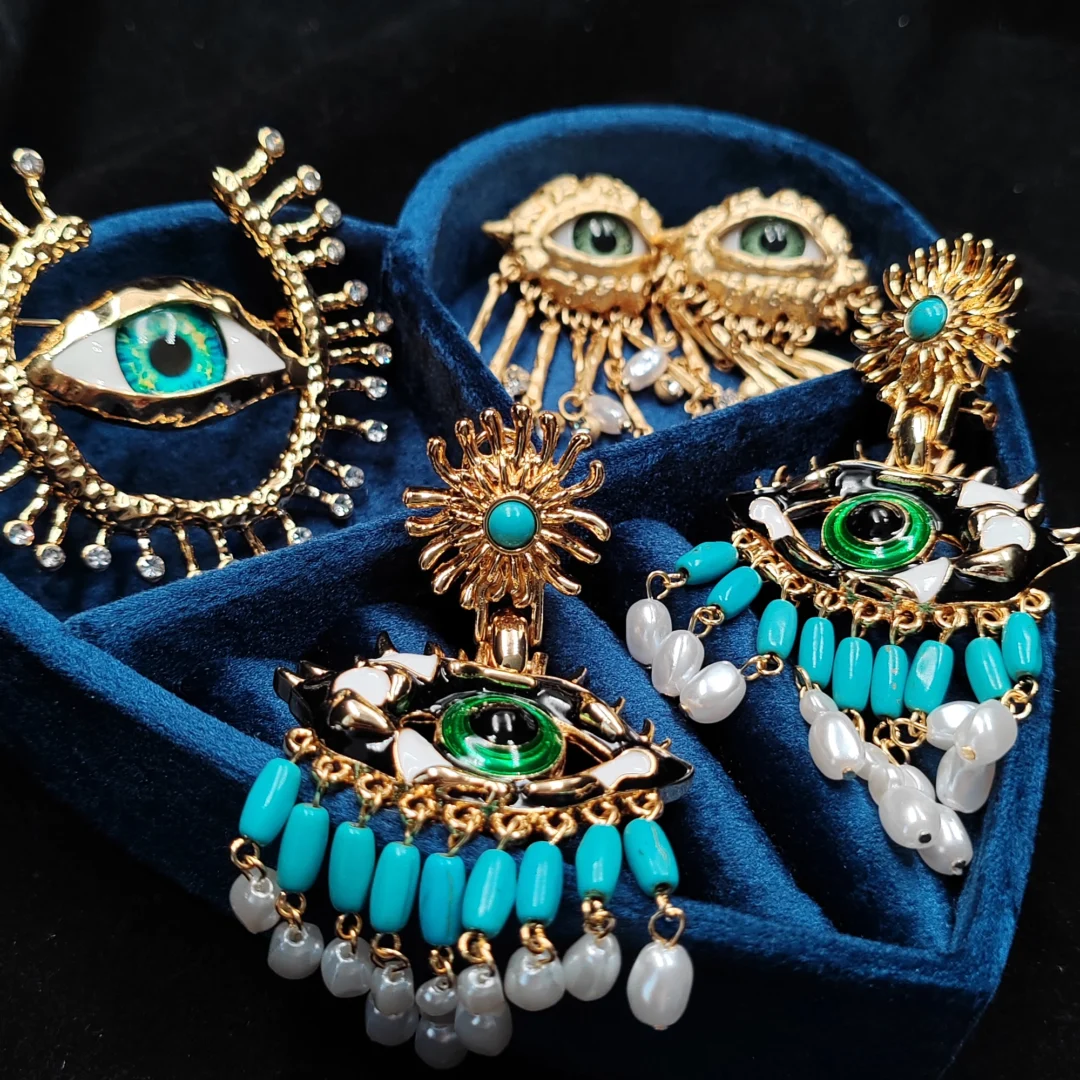 Evil Eye Tassel earrings - Image 10