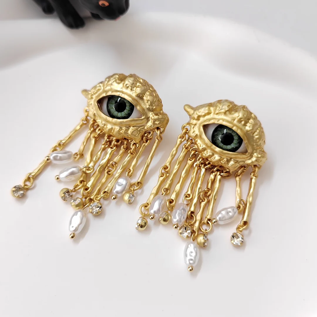 Evil Eye Tassel earrings - Image 11